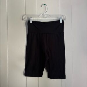 Olivia Rae Black Bike Shorts with Elastic Waistband